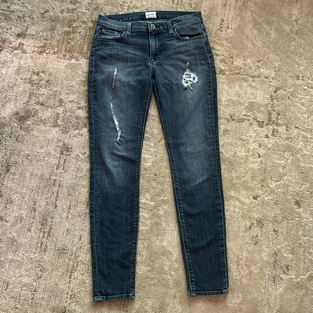 Hudson Ripped Jeans Size 27 Dark Wash Skinny